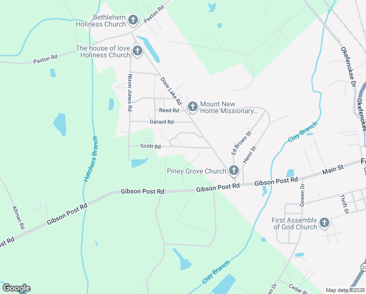 map of restaurants, bars, coffee shops, grocery stores, and more near 4215 Owen-Spatcher Road in Folkston