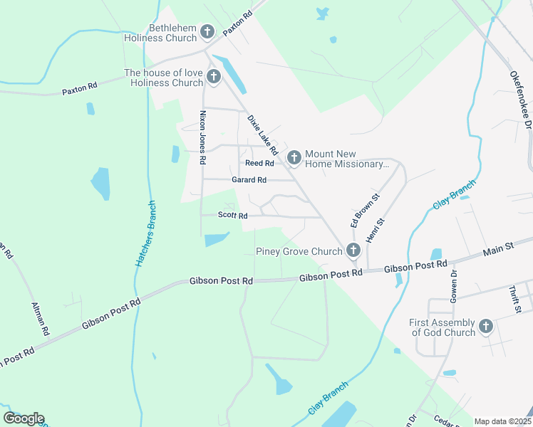map of restaurants, bars, coffee shops, grocery stores, and more near 38 Owen-Spatcher Road in Folkston