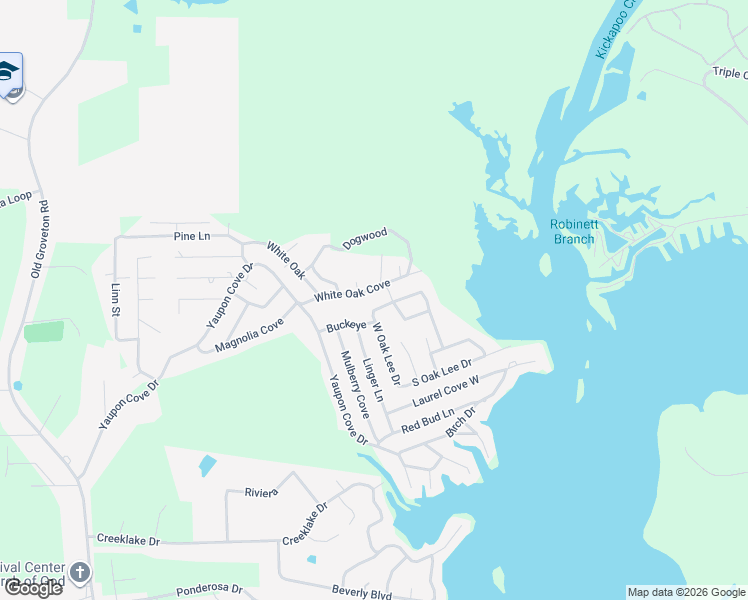 map of restaurants, bars, coffee shops, grocery stores, and more near 143 North Oak Lee Drive in Onalaska