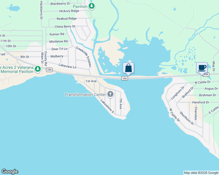 map of restaurants, bars, coffee shops, grocery stores, and more near 219 Lakeshore North in Onalaska