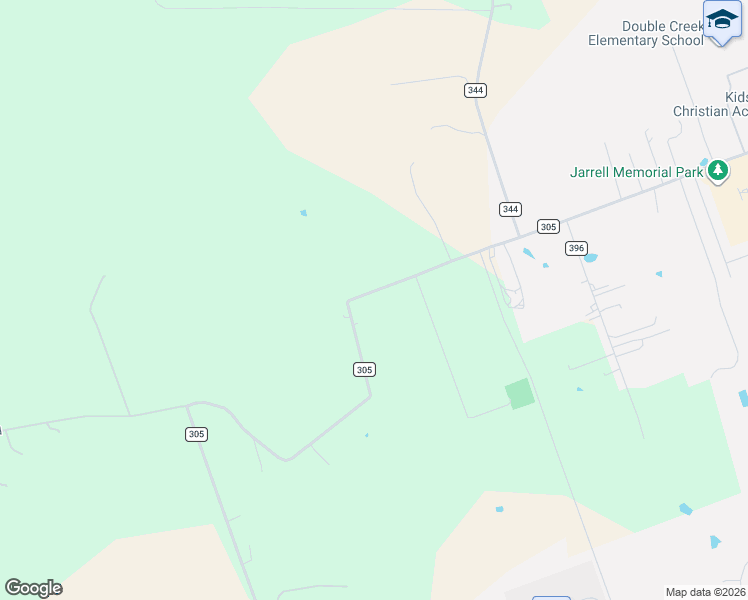 map of restaurants, bars, coffee shops, grocery stores, and more near 2585 County Road 305 in Jarrell