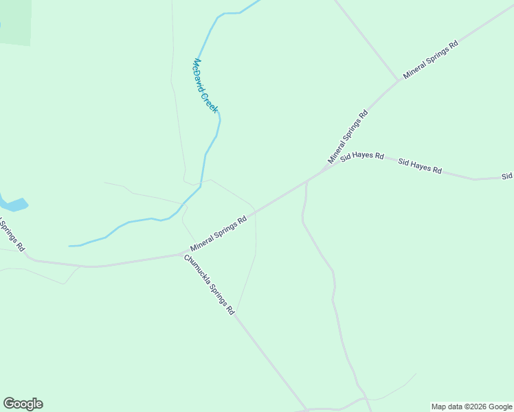 map of restaurants, bars, coffee shops, grocery stores, and more near Mineral Springs Road in Jay