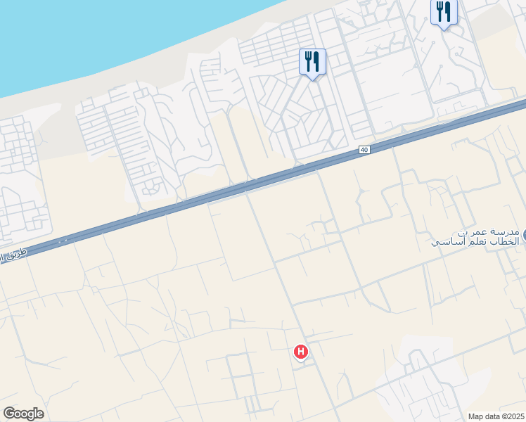 map of restaurants, bars, coffee shops, grocery stores, and more near in El Hamam