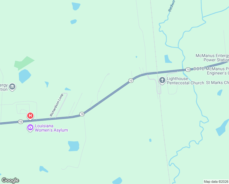 map of restaurants, bars, coffee shops, grocery stores, and more near 3505 Louisiana 10 in Jackson