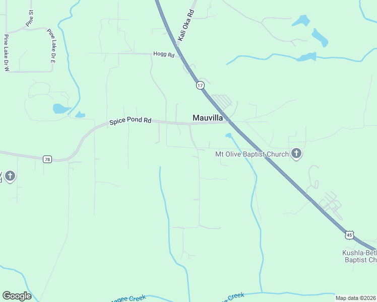 map of restaurants, bars, coffee shops, grocery stores, and more near 6889-6999 Viewpoint Road in Mobile County