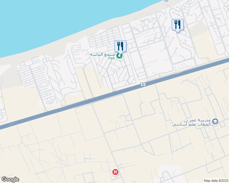 map of restaurants, bars, coffee shops, grocery stores, and more near طريق اسكندرية مطروح الصحراوى in الساحل الشمالى
