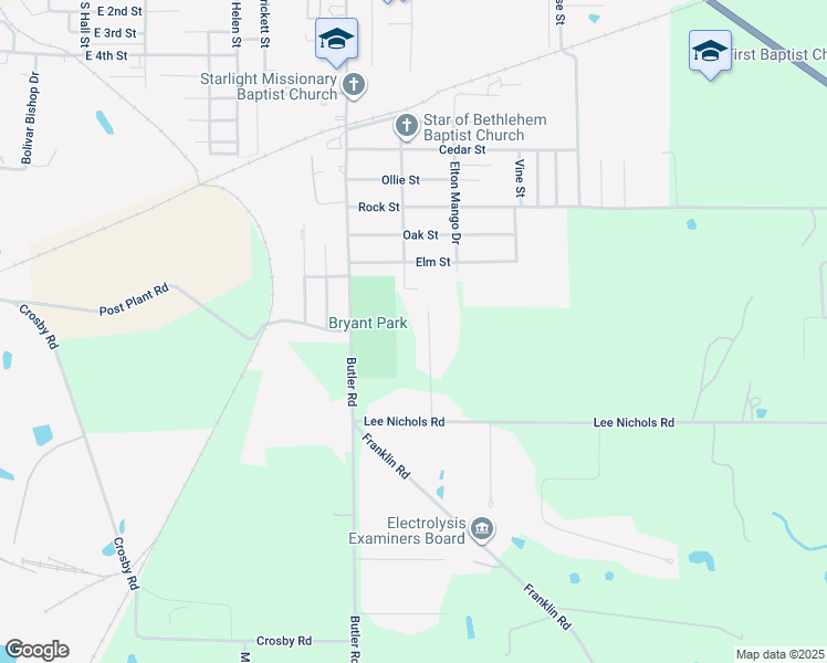 map of restaurants, bars, coffee shops, grocery stores, and more near 215 Johnny Joe Lane in DeRidder