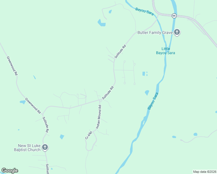 map of restaurants, bars, coffee shops, grocery stores, and more near 7871 Solitude Road in Saint Francisville