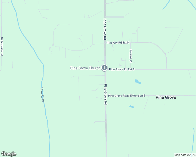 map of restaurants, bars, coffee shops, grocery stores, and more near 41901 Pine Grove Road in Bay Minette