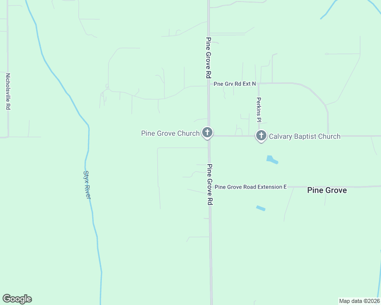 map of restaurants, bars, coffee shops, grocery stores, and more near 41829 Pine Grove Road in Bay Minette