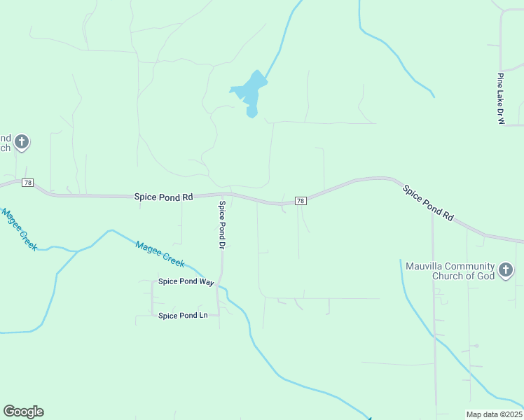map of restaurants, bars, coffee shops, grocery stores, and more near 7401-7499 Parker Rd W in Mobile