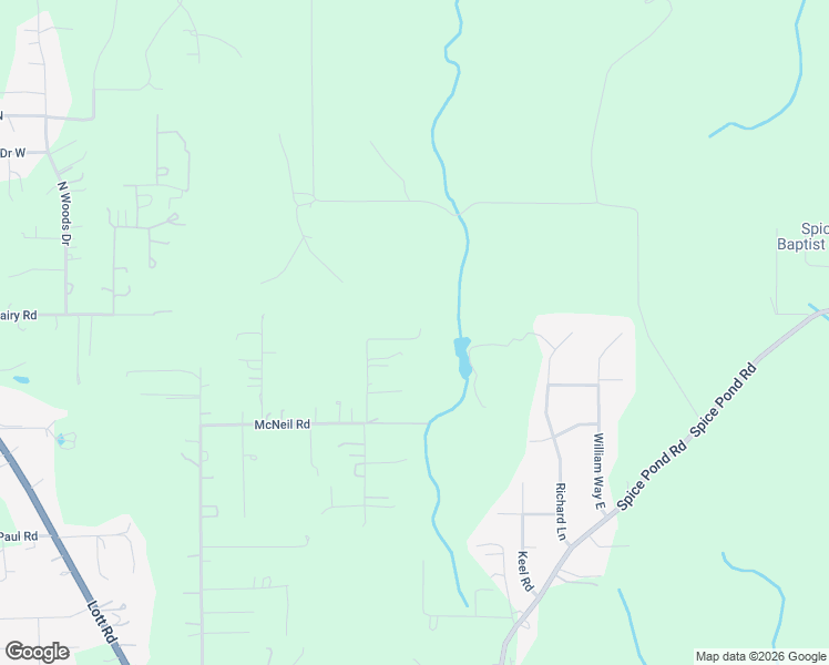 map of restaurants, bars, coffee shops, grocery stores, and more near 6970B Sandspur Hill Road in Semmes