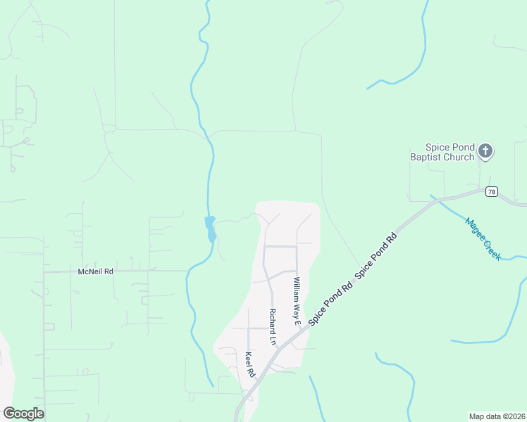 map of restaurants, bars, coffee shops, grocery stores, and more near 8664 Heather Drive in Mobile County