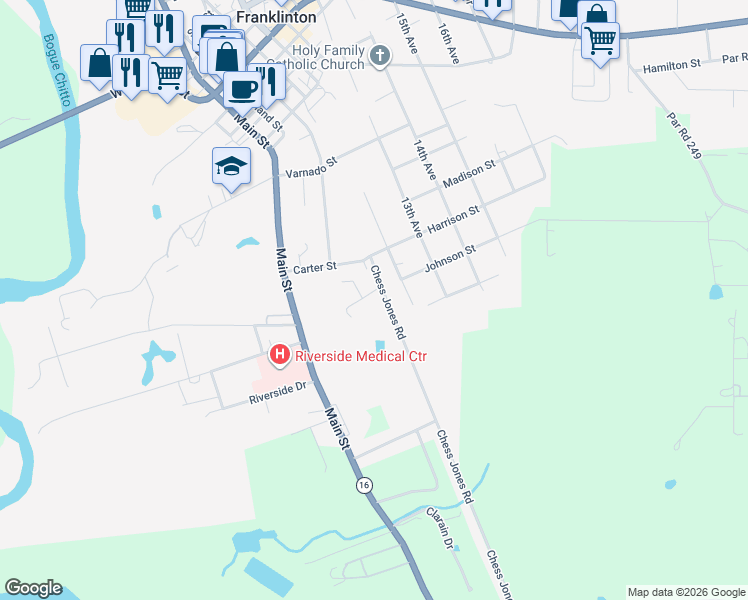 map of restaurants, bars, coffee shops, grocery stores, and more near 1804 12th Avenue in Franklinton