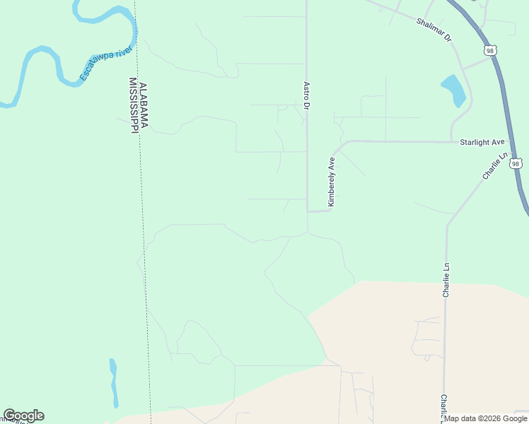 map of restaurants, bars, coffee shops, grocery stores, and more near 15357-15377 Amazon Rd in Mobile