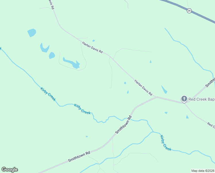 map of restaurants, bars, coffee shops, grocery stores, and more near 103 Harlan Davis Road in Lumberton