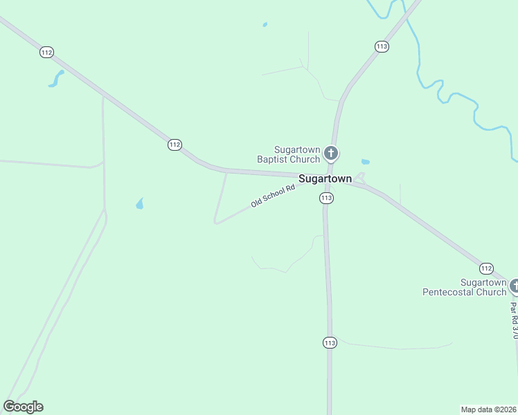 map of restaurants, bars, coffee shops, grocery stores, and more near 308 Old School Road in Sugartown