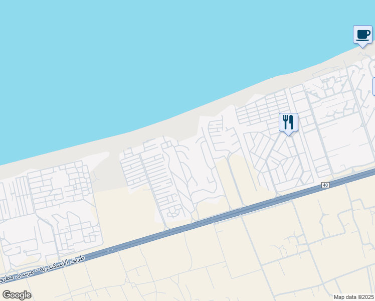 map of restaurants, bars, coffee shops, grocery stores, and more near in North Coast