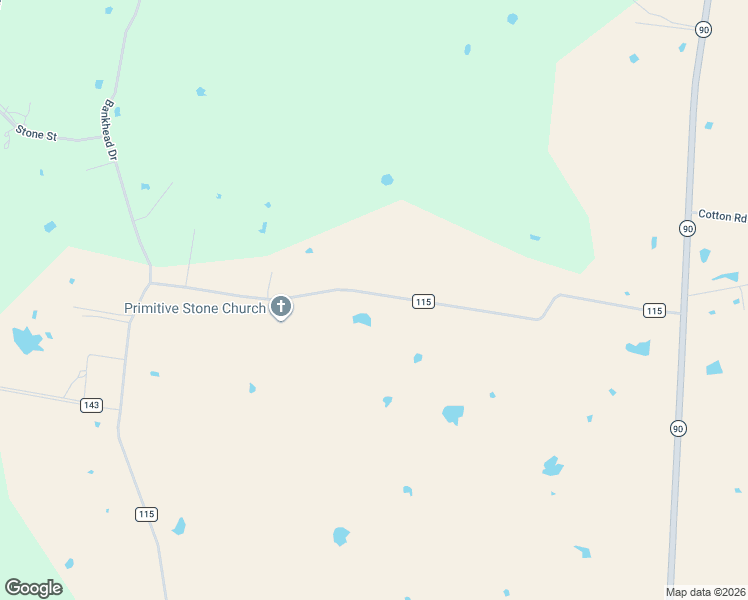 map of restaurants, bars, coffee shops, grocery stores, and more near 26272 County Road 115 in Bedias