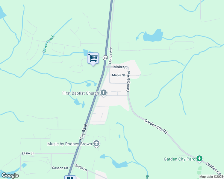 map of restaurants, bars, coffee shops, grocery stores, and more near 3151 Haskell Langley Road in Crestview