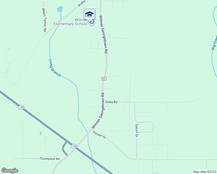 map of restaurants, bars, coffee shops, grocery stores, and more near 7090A Wilmer Georgetown Road in Wilmer