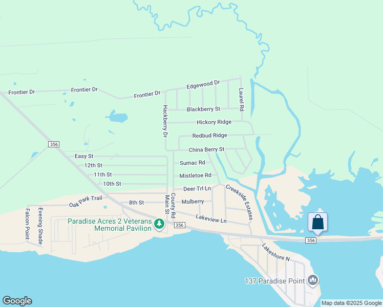 map of restaurants, bars, coffee shops, grocery stores, and more near 227 China Berry Street in Onalaska