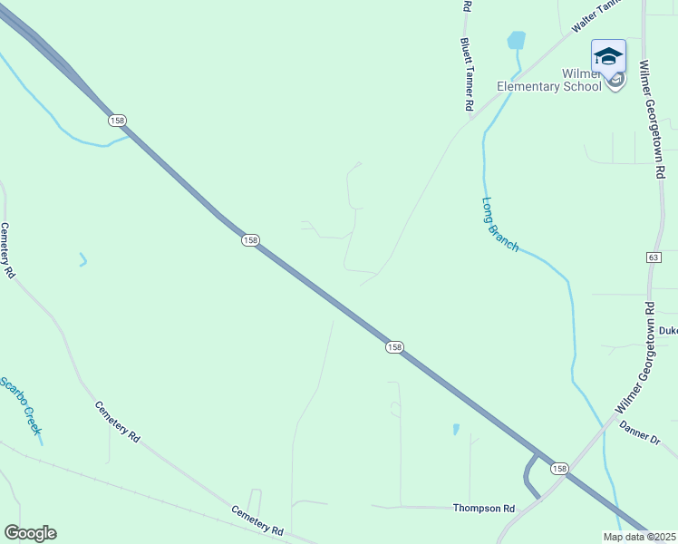 map of restaurants, bars, coffee shops, grocery stores, and more near in Wilmer