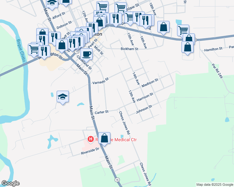 map of restaurants, bars, coffee shops, grocery stores, and more near 1512 12th Avenue in Franklinton