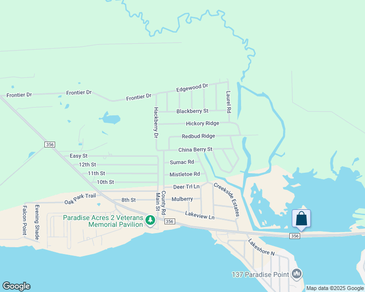 map of restaurants, bars, coffee shops, grocery stores, and more near 227 China Berry Street in Onalaska