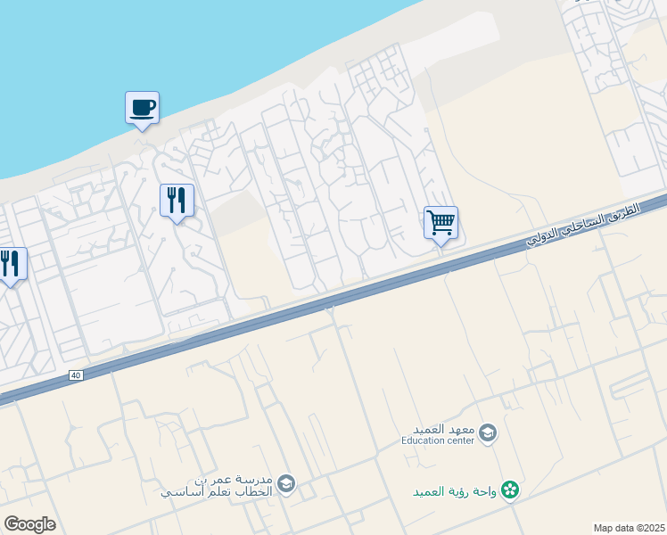 map of restaurants, bars, coffee shops, grocery stores, and more near in 