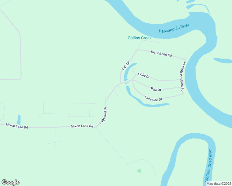 map of restaurants, bars, coffee shops, grocery stores, and more near 198 Hickory Nut Lane in Lucedale