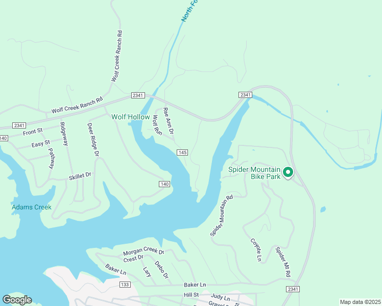map of restaurants, bars, coffee shops, grocery stores, and more near Ponderosa Point Drive in Burnet