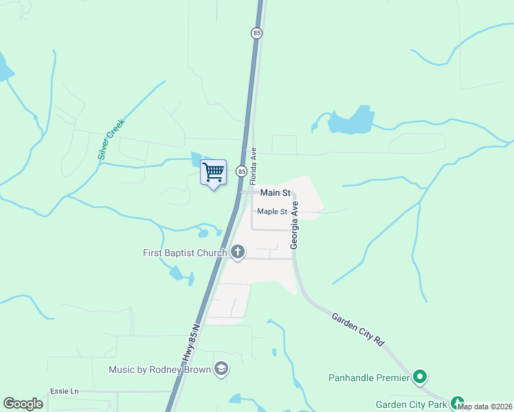map of restaurants, bars, coffee shops, grocery stores, and more near 6441 Florida Avenue in Crestview