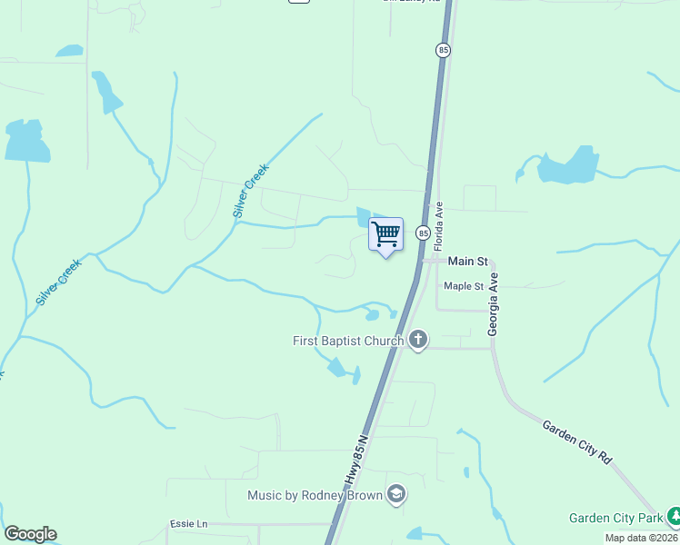 map of restaurants, bars, coffee shops, grocery stores, and more near 3031 Jim Green Road in Crestview