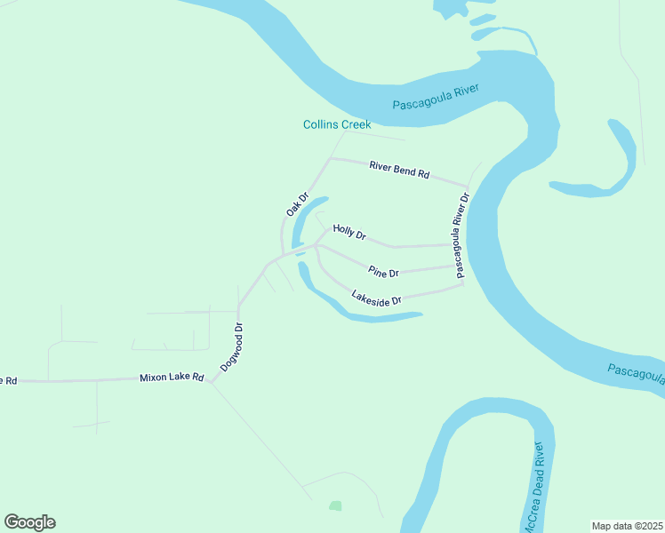map of restaurants, bars, coffee shops, grocery stores, and more near 101-199 Pine Drive in Lucedale