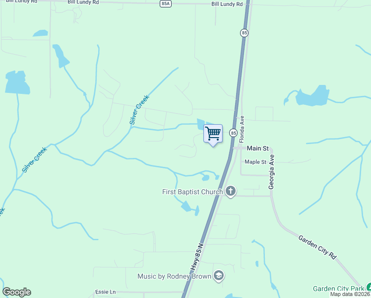 map of restaurants, bars, coffee shops, grocery stores, and more near 3031 Jim Green Road in Crestview