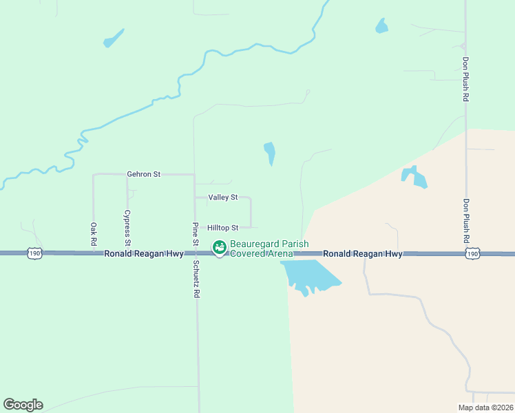 map of restaurants, bars, coffee shops, grocery stores, and more near 101-115 Spring Street in DeRidder