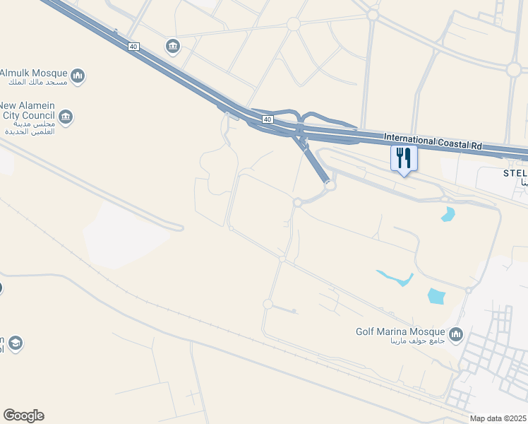 map of restaurants, bars, coffee shops, grocery stores, and more near in El-Alamein