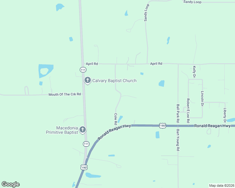 map of restaurants, bars, coffee shops, grocery stores, and more near 101-109 Cole Road in Merryville