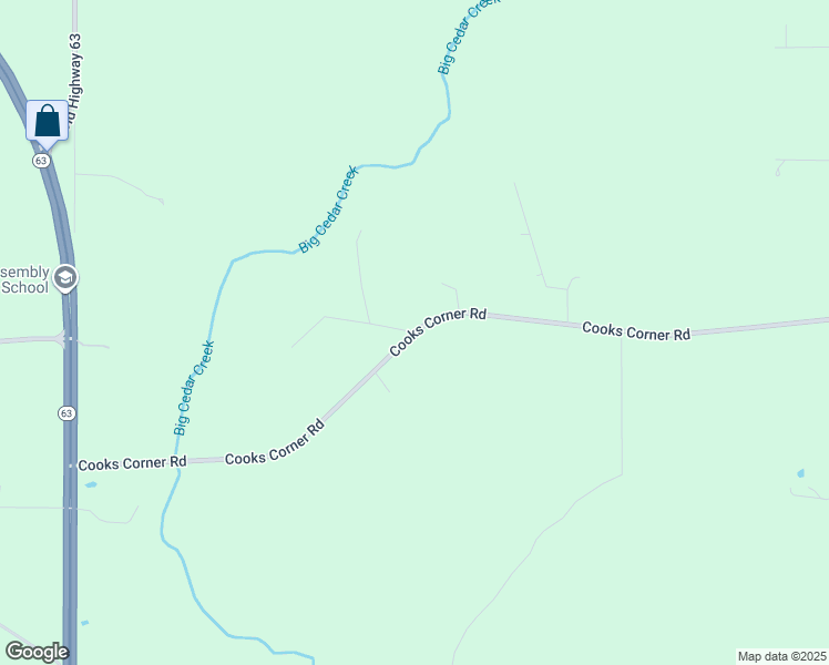 map of restaurants, bars, coffee shops, grocery stores, and more near 267 Cooks Corner Road in Lucedale