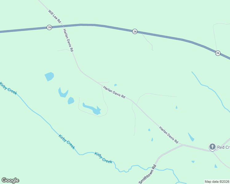 map of restaurants, bars, coffee shops, grocery stores, and more near 138 Harlan Davis Road in Lumberton