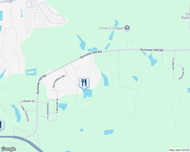 map of restaurants, bars, coffee shops, grocery stores, and more near 205 Spruce Pine Drive in Thomasville