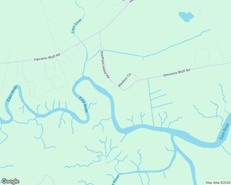 map of restaurants, bars, coffee shops, grocery stores, and more near 496 Sheffield Island Road in Woodbine