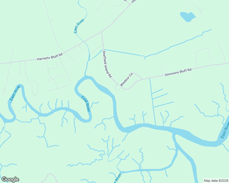 map of restaurants, bars, coffee shops, grocery stores, and more near 496 Sheffield Island Road in Woodbine