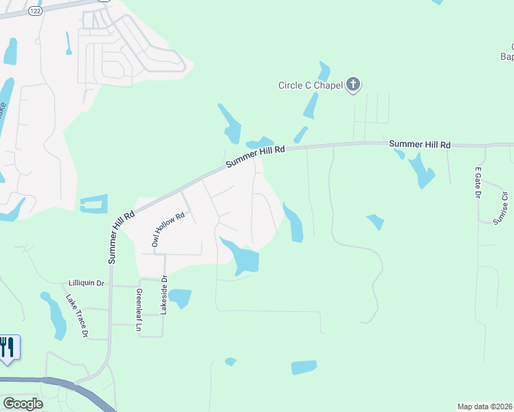 map of restaurants, bars, coffee shops, grocery stores, and more near 205 Spruce Pine Drive in Thomasville