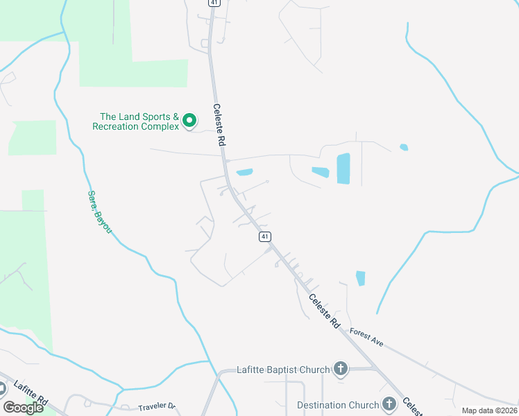 map of restaurants, bars, coffee shops, grocery stores, and more near 3409 Oakridge Lane in Saraland