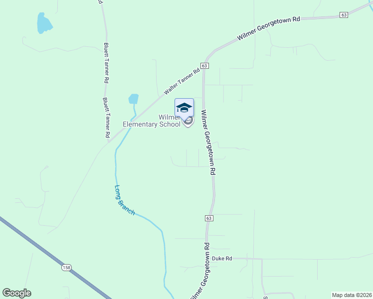 map of restaurants, bars, coffee shops, grocery stores, and more near 7399 Pearson Lane in Wilmer