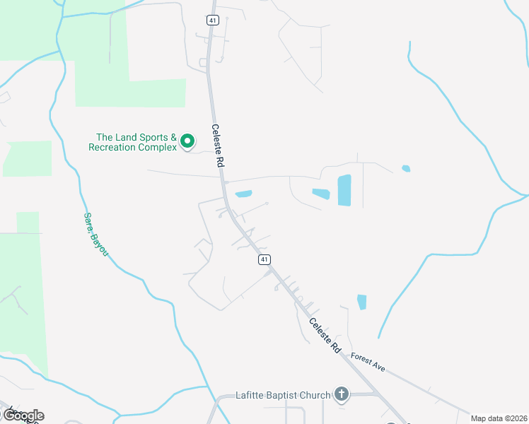 map of restaurants, bars, coffee shops, grocery stores, and more near 3409 Oakridge Lane in Saraland