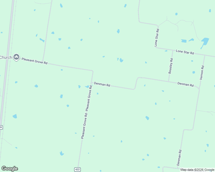 map of restaurants, bars, coffee shops, grocery stores, and more near 8591 Denman Road in North Zulch