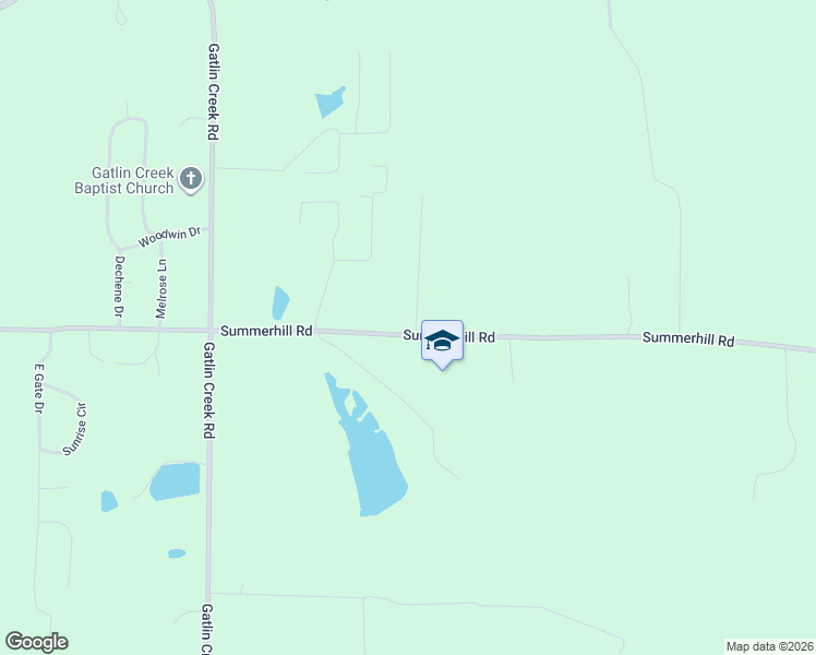 map of restaurants, bars, coffee shops, grocery stores, and more near 2951 Summer Hill Road in Thomasville